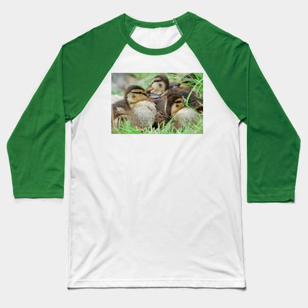 Duckling Baseball T-Shirt by DeVerviers